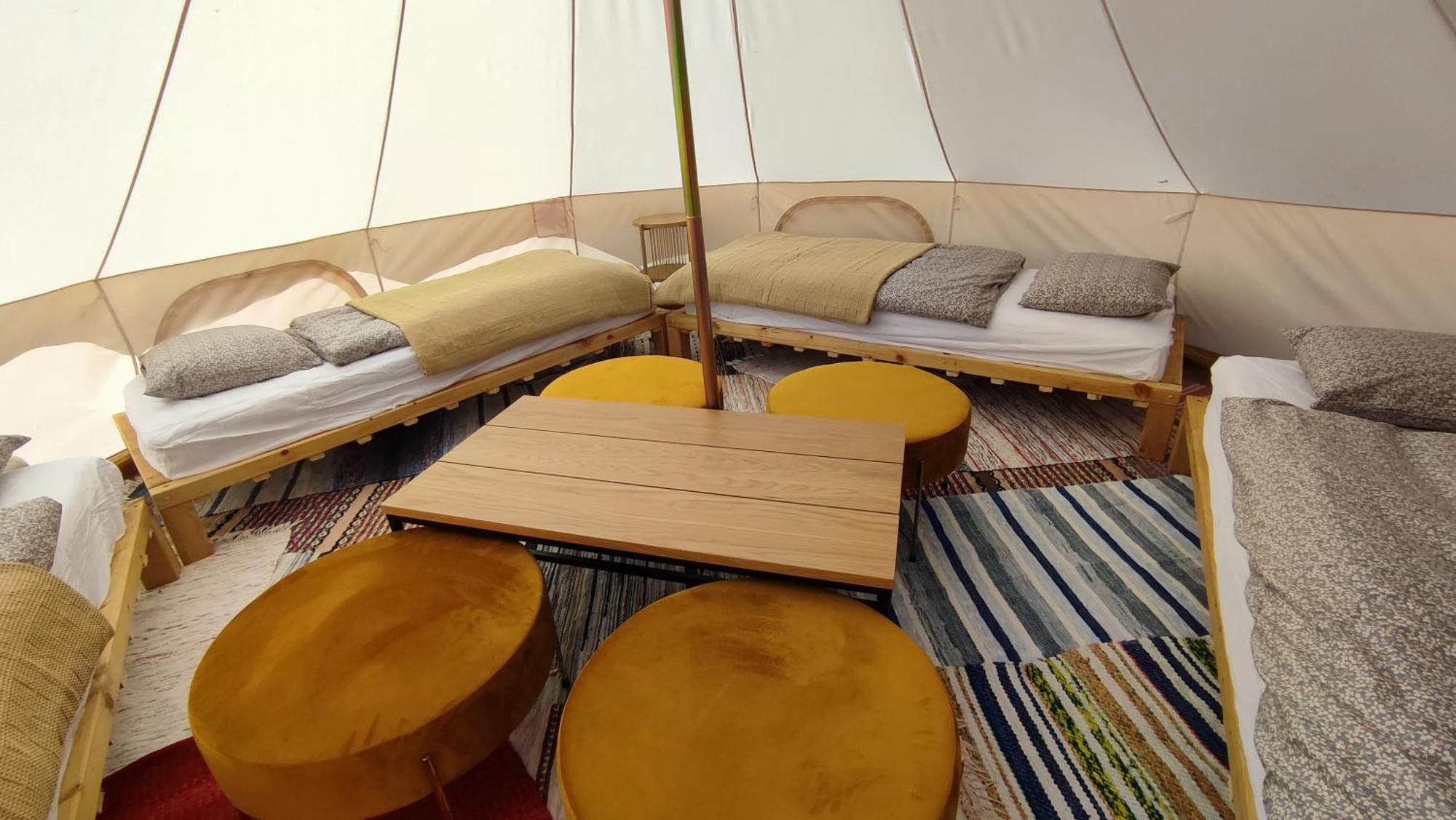 Glamping Taelt/Tent - Glampingzelt -Lodge - Sjoeutsikt Blattniksele Exterior foto